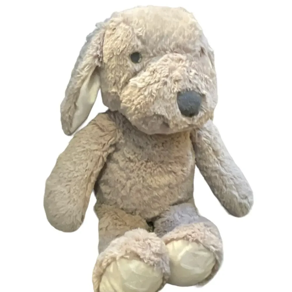 Elegant Baby Plush Bunny Rabbit Gray Brown Stuffed Animal Nursery Lovey 15